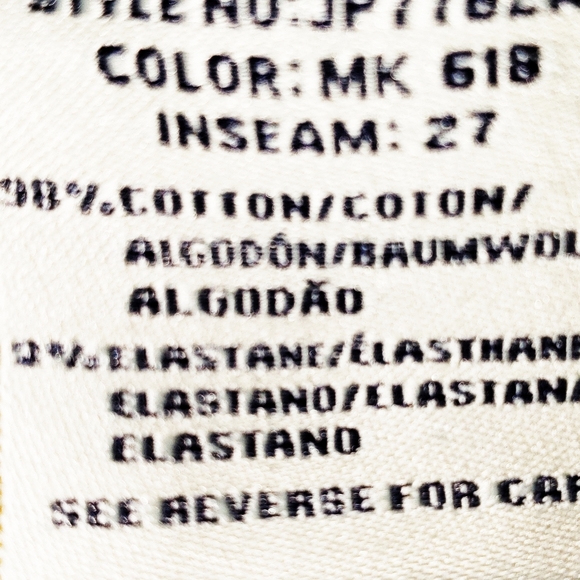 **SOLD** Miss Me Signature Ankle Skinny Jean's. Size 30. - Picture 6 of 6